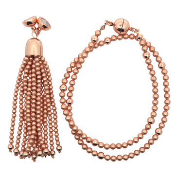 TASSEL CONVERSION - Satin Rose Gold - (tassel must be purchased on the same invoice) Maria Nicola