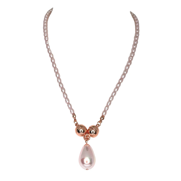 PENDANT - TEARDROP - Pink Opalescence Pendant