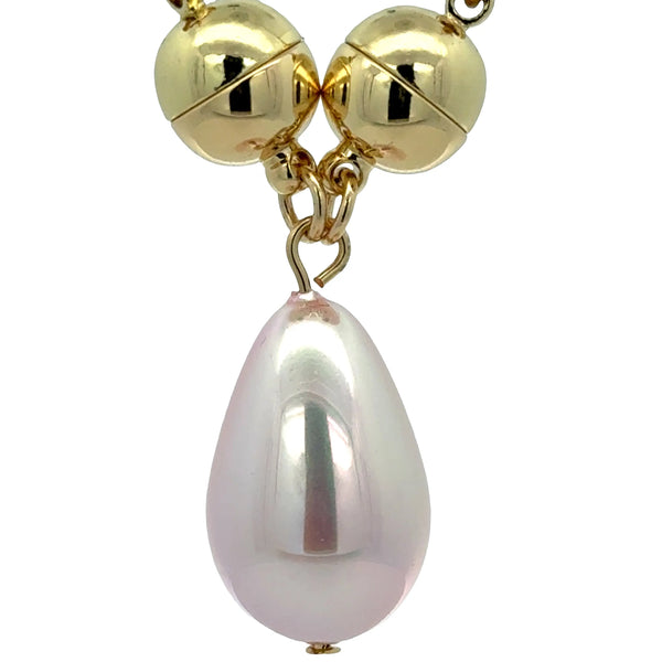 PENDANT - TEARDROP - Pink Opalescence Pendant