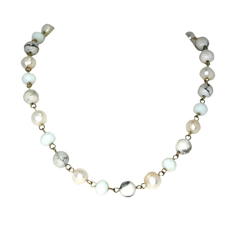 Link Necklace - White