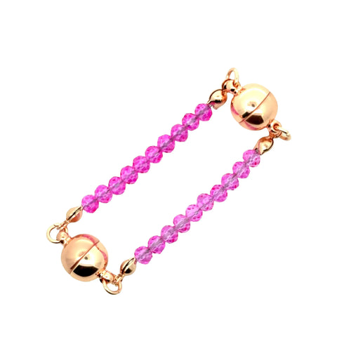 Mini Connectors - FUCHSIA Crystal
