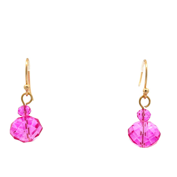 Short Earrings - FUCHSIA Crystal Maria Nicola