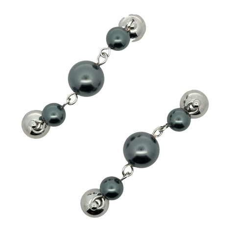 Mini Connectors - Graduating Shell Pearl -DARK GREY