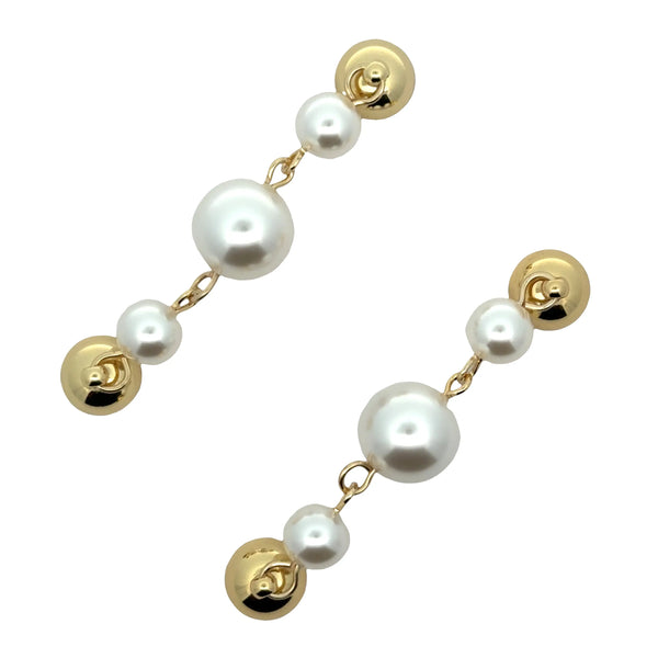 Mini Connectors - Graduating Shell Pearl - CREAM PEARL Maria Nicola