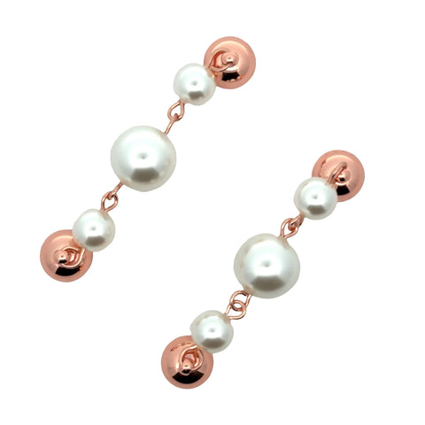 Mini Connectors - Graduating Shell Pearl - CREAM PEARL