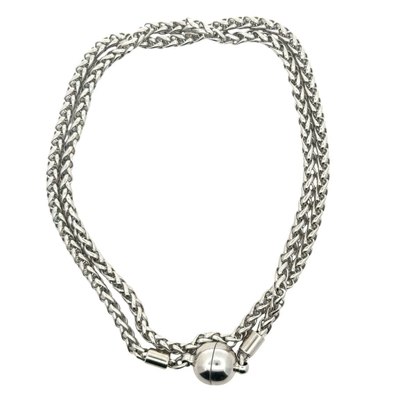 SET 5- 20% OFF! ABSTRACT HORIZON FINE WOOL SCARF + SHORT WHEAT CHAIN NECKLACE+ BEATEN DISC HOOP EARRINGS + BLUE OMBRE TASSEL PENDANT FLASH SALE