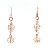 Long Earrings - Champagne Crystal Maria Nicola