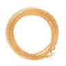 Long Strand Necklace - Golden Crystal Seriously Romantic