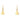 Short Earrings - Golden Crystal Maria Nicola