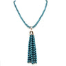 Tassel -  Shell Pearl - STEEL BLUE Maria Nicola
