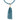 Tassel -  Shell Pearl - STEEL BLUE Maria Nicola