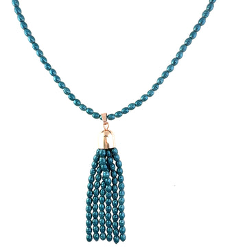 Tassel -  Shell Pearl - STEEL BLUE