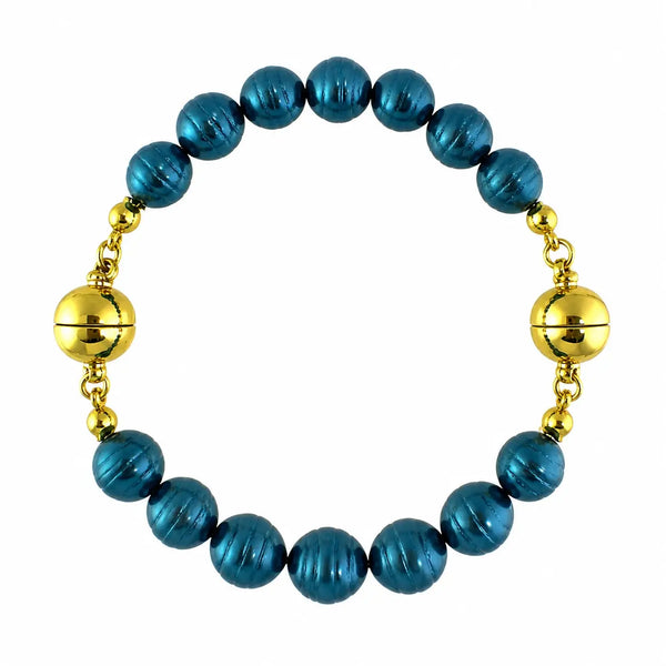 10 Way Necklace - Shell Pearl - STEEL BLUE Seriously Romantic