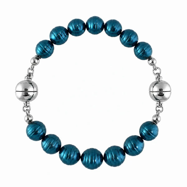 10 Way Necklace - Shell Pearl - STEEL BLUE Seriously Romantic