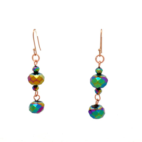 Long Earrings - Harlequin Crystal
