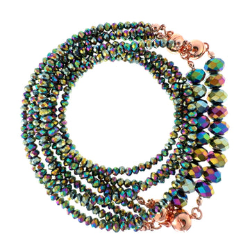 10 Way Necklace - Harlequin Crystal