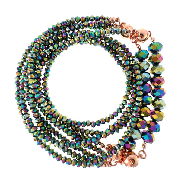 10 Way Necklace - Harlequin Crystal