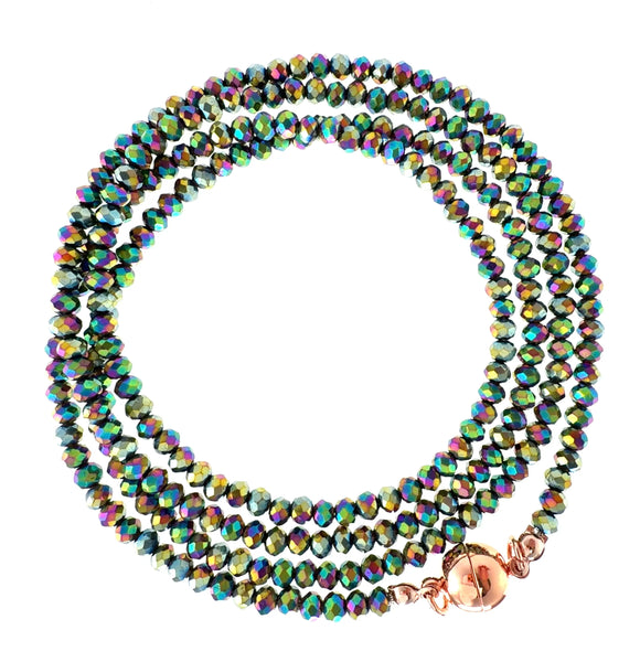 Long Strand Necklace - Harlequin Crystal