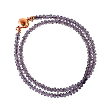 Medium Strand Necklace - GRAPE Crystal