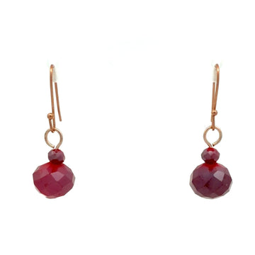 Short Earrings - Raspberry Crystal Maria Nicola