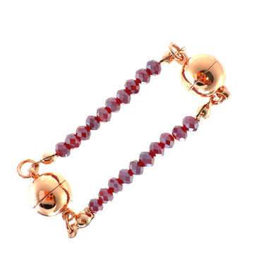 Mini Connectors - Raspberry Crystal