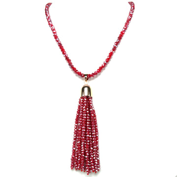 Tassel - Raspberry Crystal