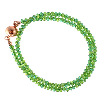 Medium Strand Necklace - Green AB Crystal Seriously Romantic