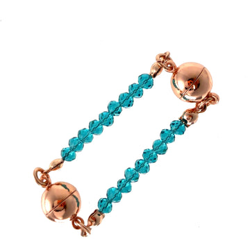 Mini Connectors - Teal Crystal Seriously Romantic