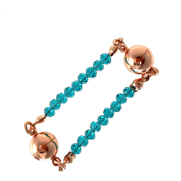 Mini Connectors - Teal Crystal