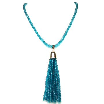 Tassel - Teal Crystal