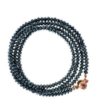 Long Strand Necklace - Midnight Crystal