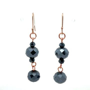 Long Earrings - Midnight Crystal Maria Nicola