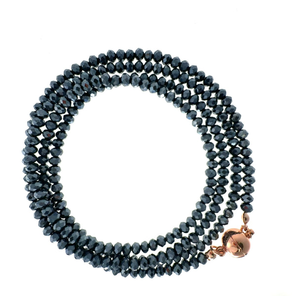 Long Strand Necklace - Midnight Crystal