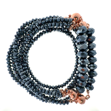 10 Way Necklace - Midnight Crystal