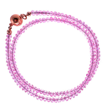 Medium Strand Necklace - Candy Pink Crystal Seriously Romantic