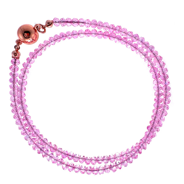 Medium Strand Necklace - Candy Pink Crystal Seriously Romantic