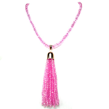 Tassel - Candy Pink Crystal