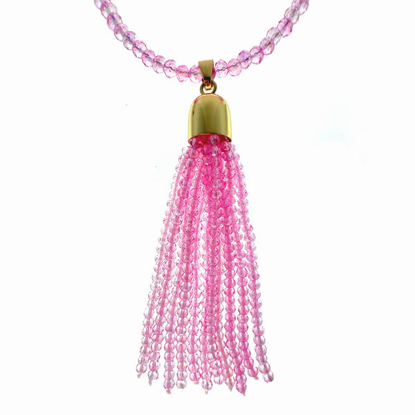 Tassel - Candy Pink Crystal