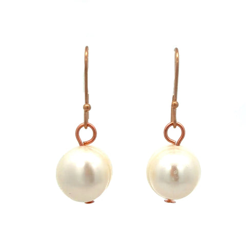 Short Earrings - Cream Pearl