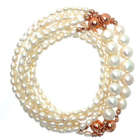 10 Way Necklace - Cream Pearl