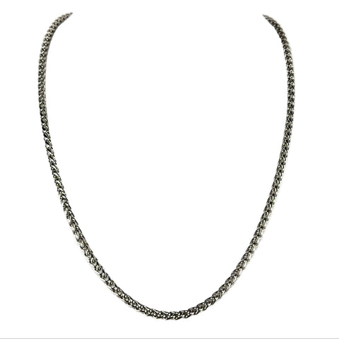 SHORT WHEAT CHAIN - Single Strand Necklace 45cm