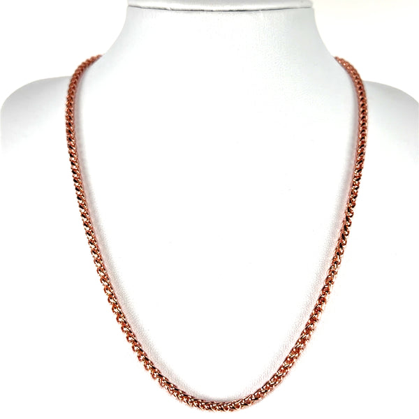 Single Strand Necklace 45cm - WHEAT CHAIN