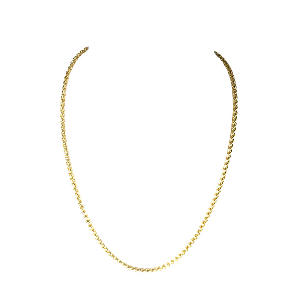Single Strand Necklace 45cm - WHEAT CHAIN