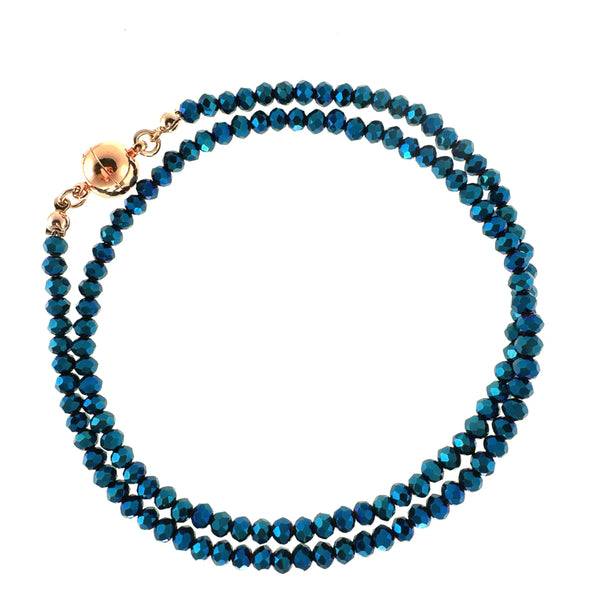 Medium Strand Necklace - Sapphire Crystal Maria Nicola