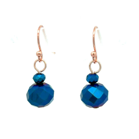 Short Earrings - Sapphire Crystal