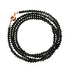 Long Strand Necklace - Black Crystal Seriously Romantic