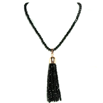 Tassel - Black Crystal