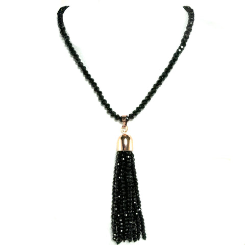 Tassel - Black Crystal