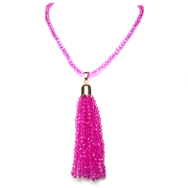 Tassel - FUCHSIA Crystal