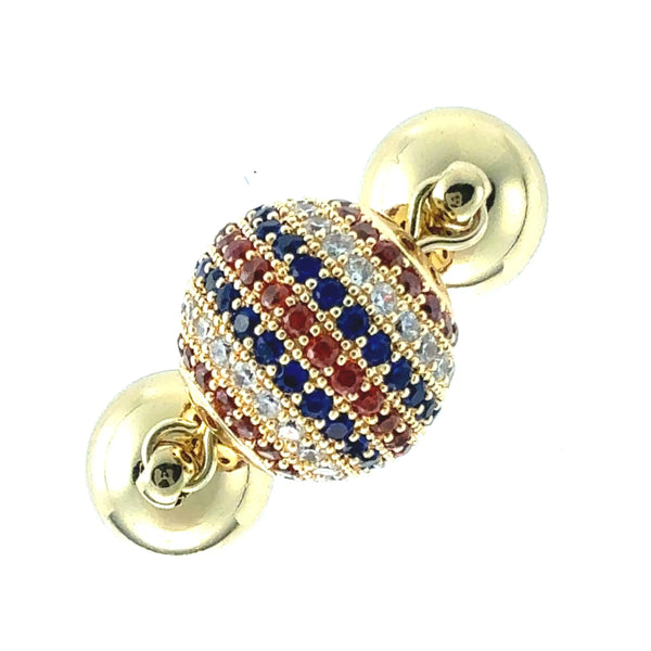 Pendant -  Pavé - Red, White and Blue Maria Nicola